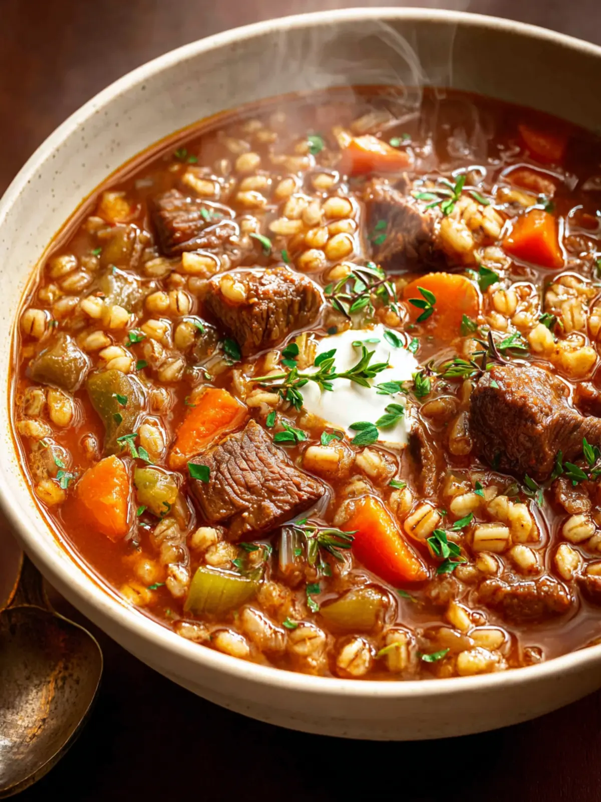 Beef Barley Soup First Image