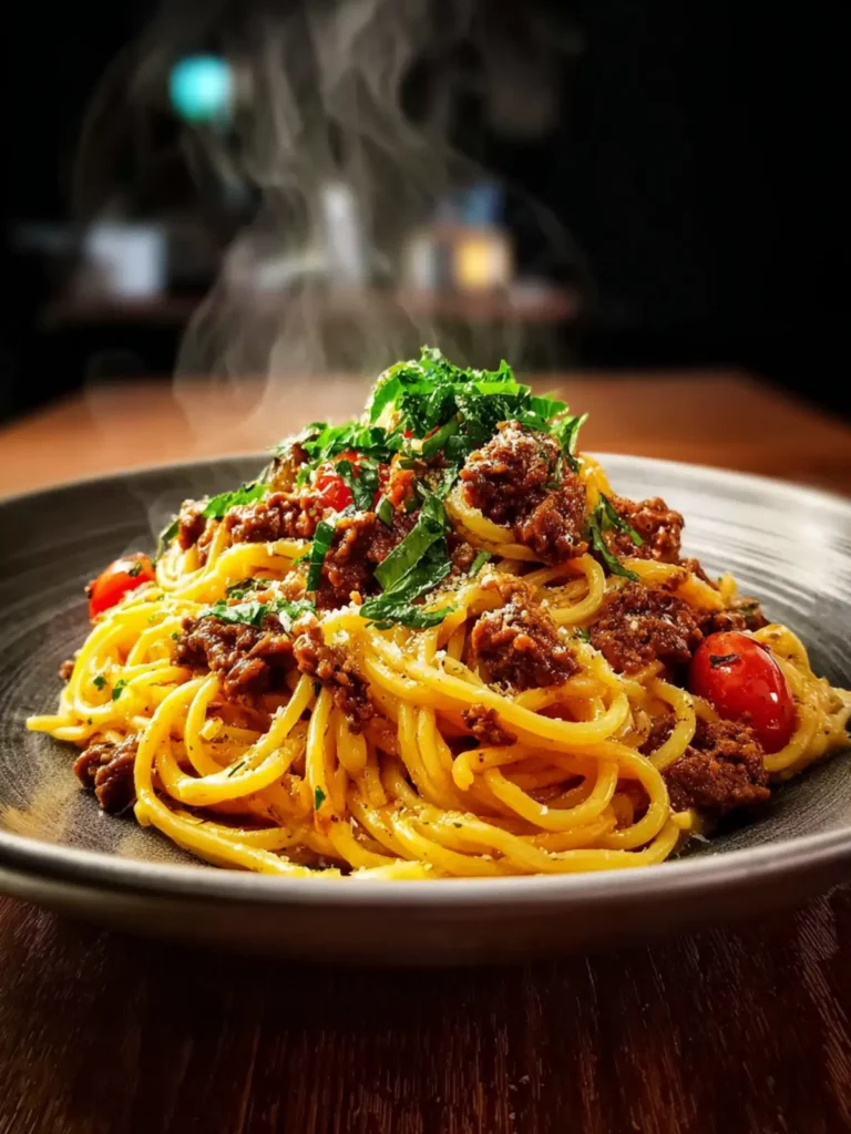 Cajun Beef Spaghetti First Image