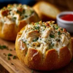 Chicken Alfredo Bread Bowls First Image