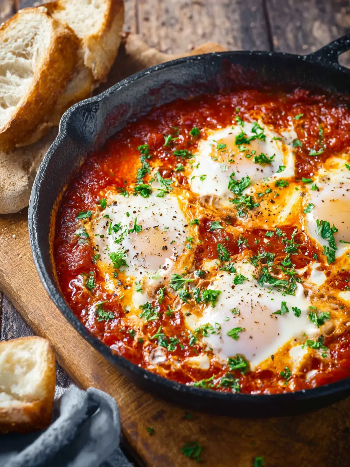 Easy Shakshuka (Eggs Poached in Tomato Sauce) First Image