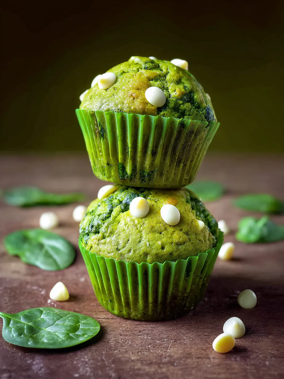 Lemon Spinach Muffins: Irresistibly Sweet with White Chocolate Chips