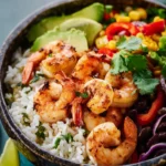 Shrimp Bowl with Cilantro Lime Rice First Image