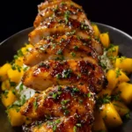 Asian mango glazed chicken First Image