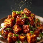 crispy honey garlic tofu First Image